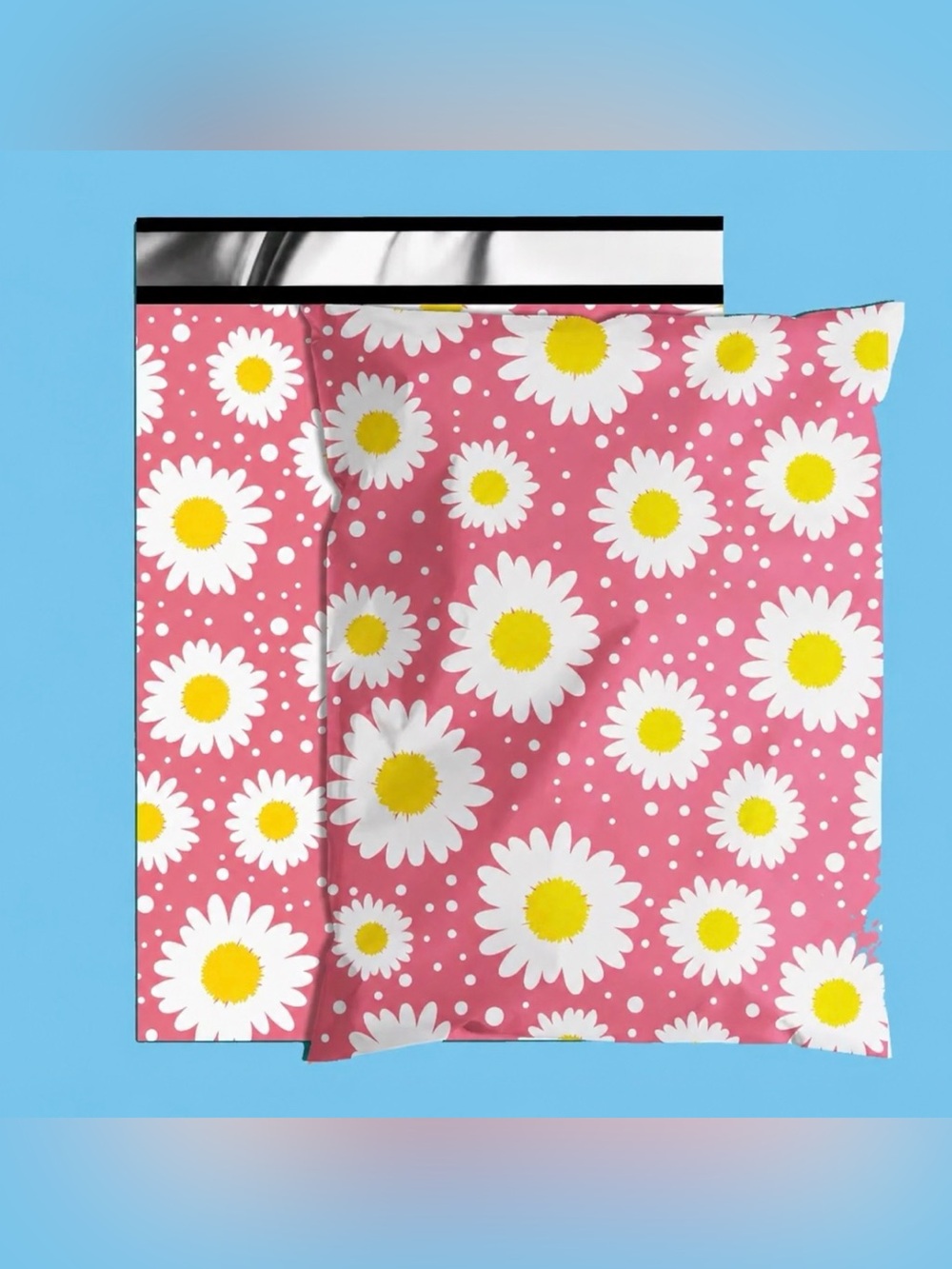 30 10” x 13” Pink Floral Poly Mailers